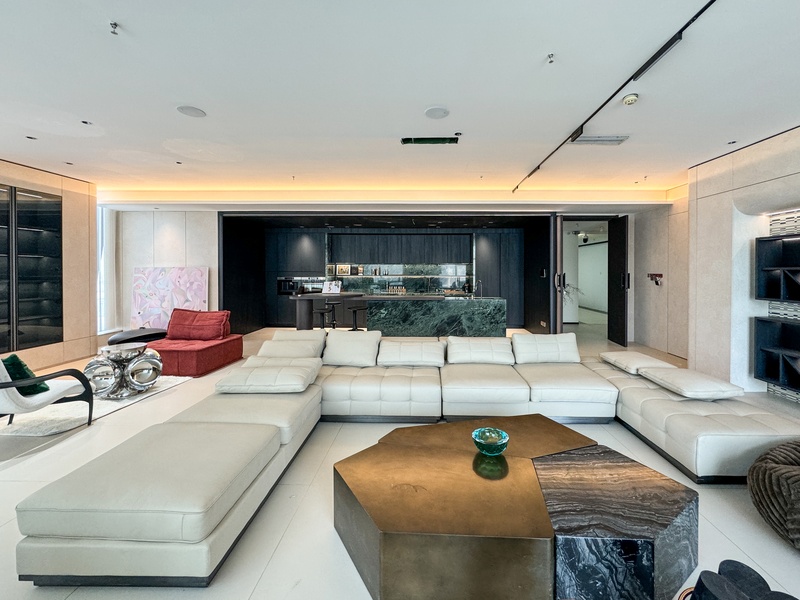 Finished showroom living space